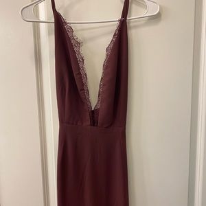 Maroon Maxi Dress